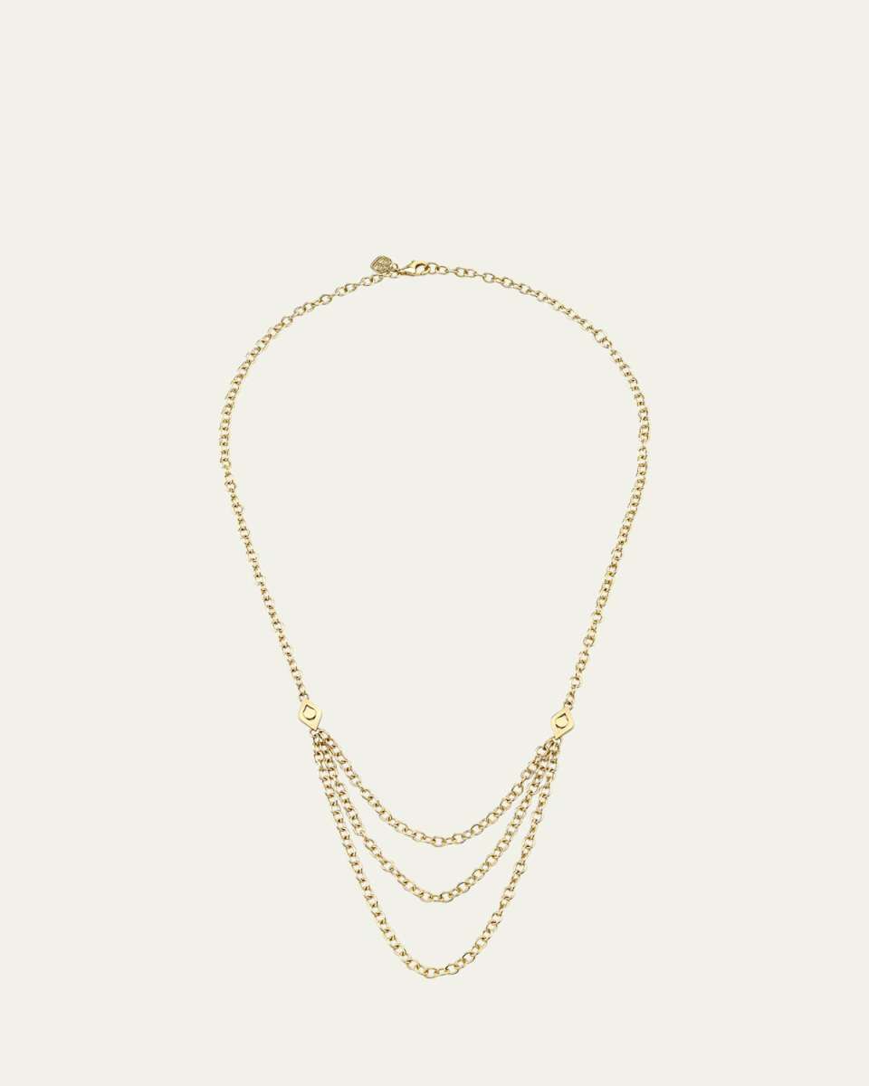 Medium Evil Eye Multi-Chain Necklace